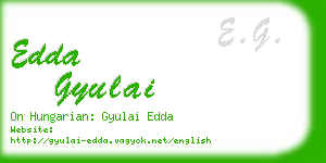 edda gyulai business card